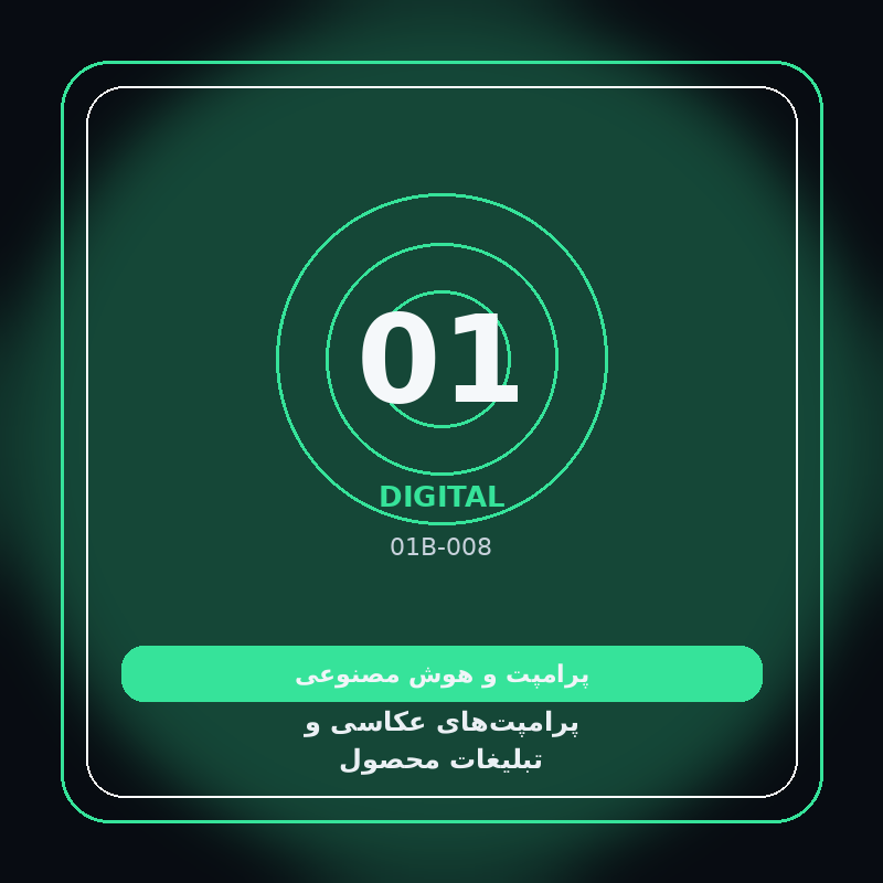 پرامپت‌های عکاسی و تبلیغات محصول
