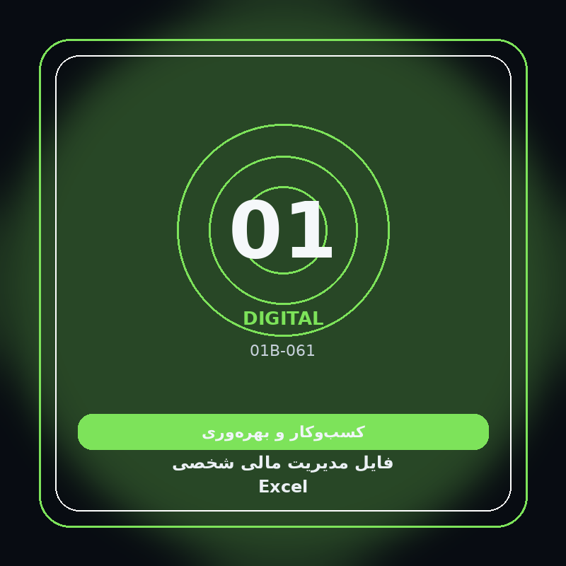فایل مدیریت مالی شخصی Excel