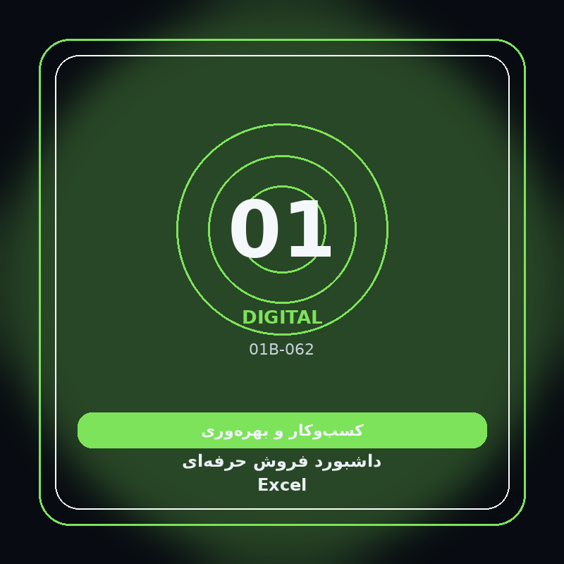 داشبورد فروش حرفه‌ای Excel